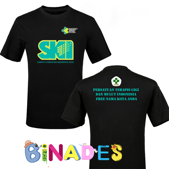 JUAL KAOS - BAJU TSHIRTS SURVEI KESEHATAN INDONESIA KEMENTRIAN KESEHATAN RI BINADES