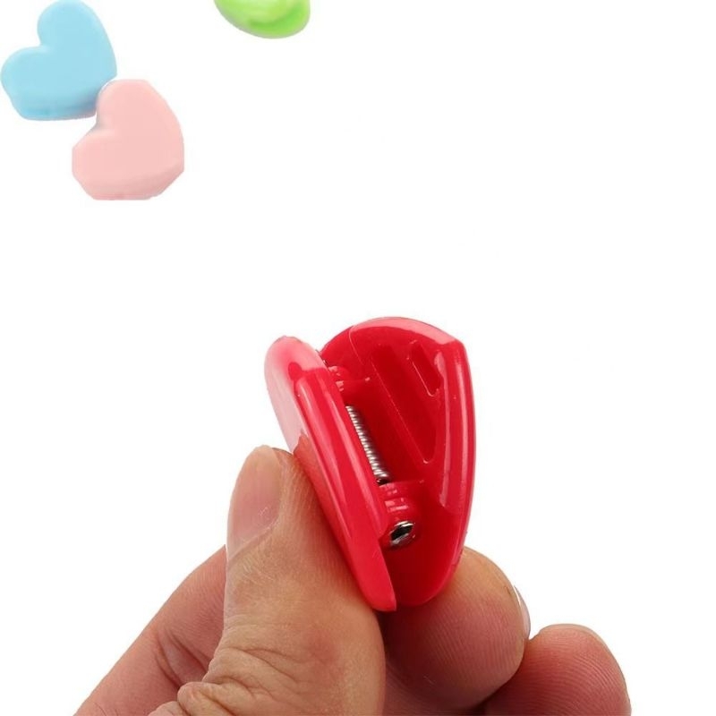 QG Paper Clip klip Penjepit Kertas mini bentuk Love warna