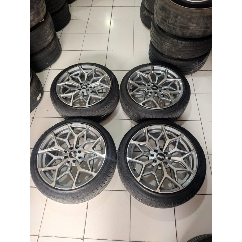 velg mobil bekas HSR MYTH01 ring 17 pcd 4x100/114,3 plus ban 205 45 r17