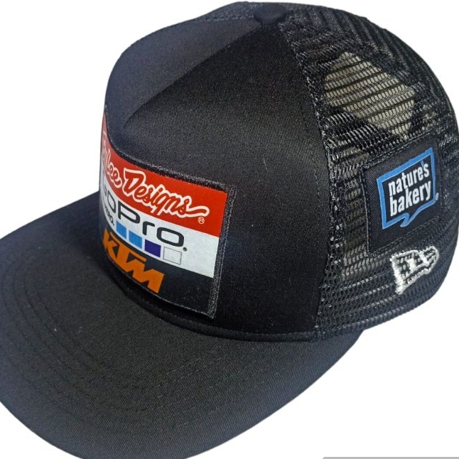 TOPI KTM RACING HITAM/GO PRO/TROY LEE DESIGN