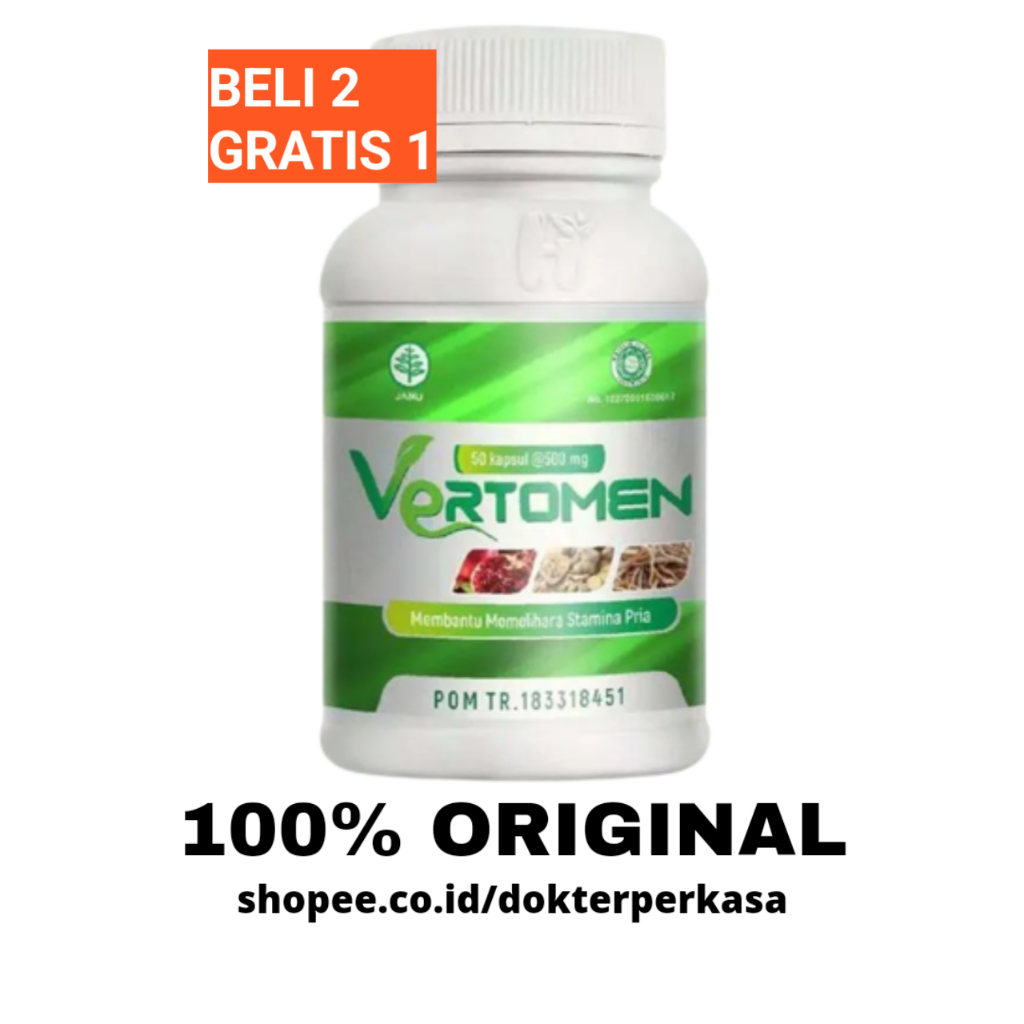 VERTOMEN ASLI BPOM 100% PENYUBUR PRIA DAN PENGENTAL SPERMA