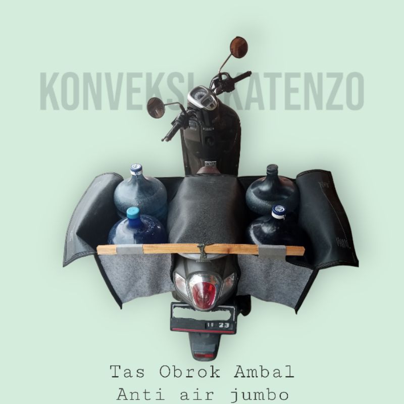 (TERMURAH) Tas obrok motor bahan ambal karpet mobil lapisan karet ukuran jumbo