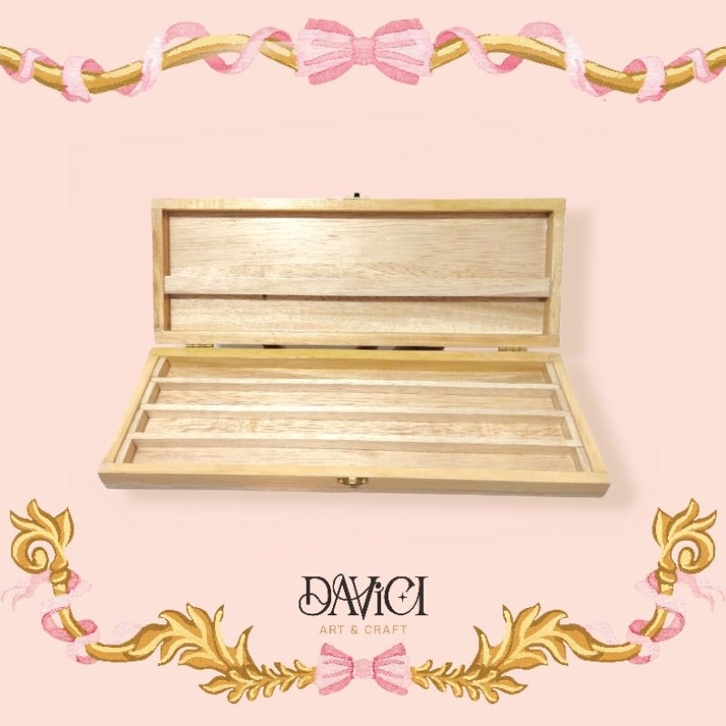 

DAVICI Watercolor wooden Box 72 half pan / 40 full pan / Wooden Box for Watercolor