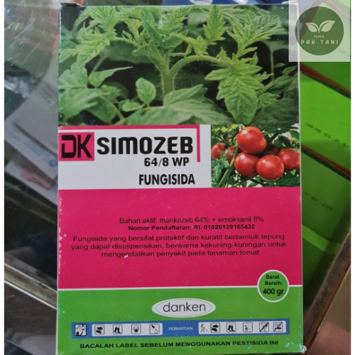 Fungisida Dk simozeb 64/8 wp 400 gr