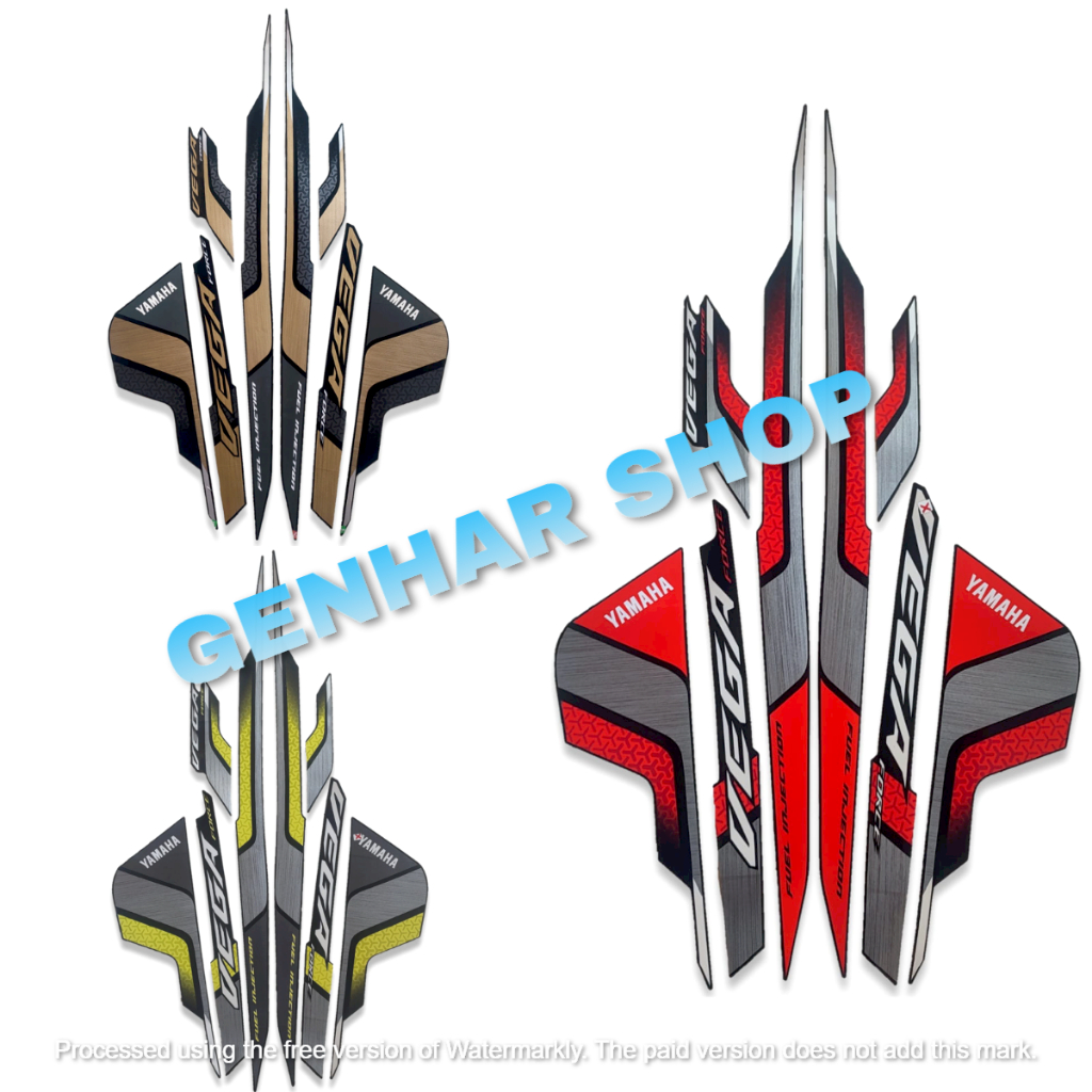 STIKER STRIPING LIS MOTOR YAMAHA VEGA FORCE 2021 STRIPING VEGA FORCE SEPASANG STANDAR FULL SET