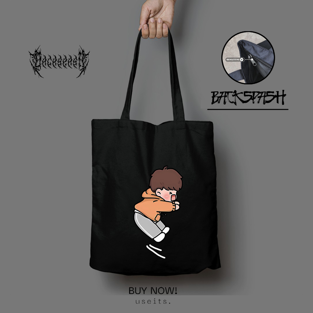 Totebag Couple Lucu Cartoon - THD