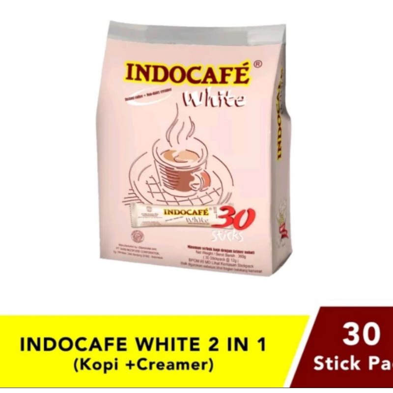

Indocafe White No Sugar Kopi 2 in 1 Kopi dan Creamer
