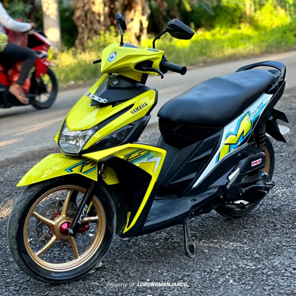 STRIPING MIO M3 2023 MIO M3 KUNING LEMON MIO M3 KUNING PUTIH