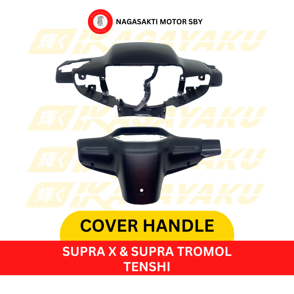 Batok Depan Belakang / Totok Lampu / Totok Spidometer Supra / Supra X Hitam TENSHI