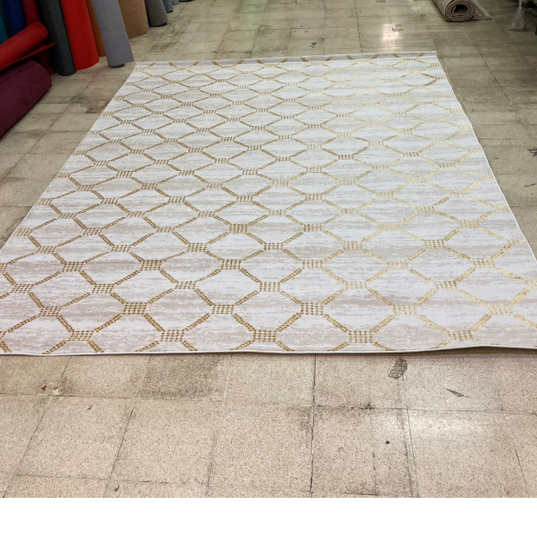 Karpet Import Turki Minimalis  White Gold 240x320