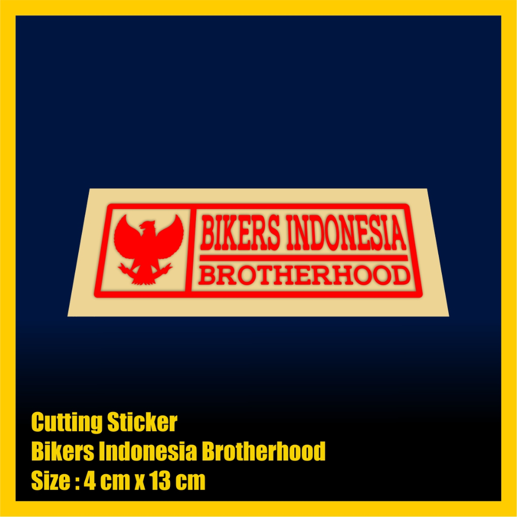 Stiker Cutting Bikers Indonesia Brotherhood