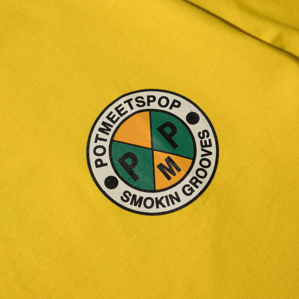 POT MEETS POP - SMOKIN GROOVES TEE YELLOW SS`23