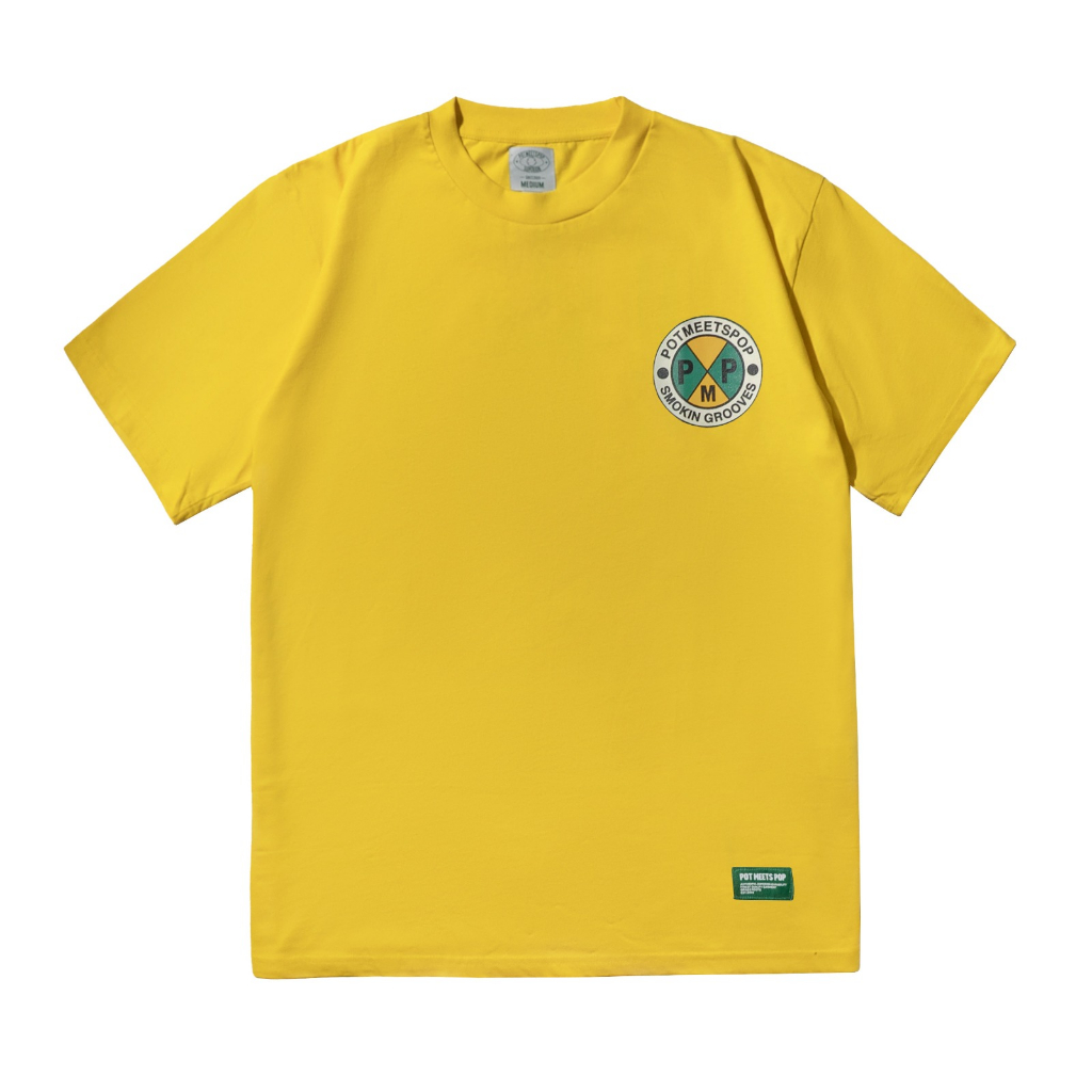 POT MEETS POP - SMOKIN GROOVES TEE YELLOW SS`23