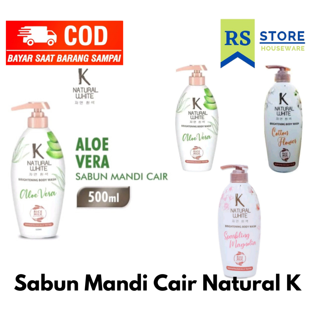 k natural white brightening body wash pump 500 ml/k natural white body wash 500ml/k natural bodywash