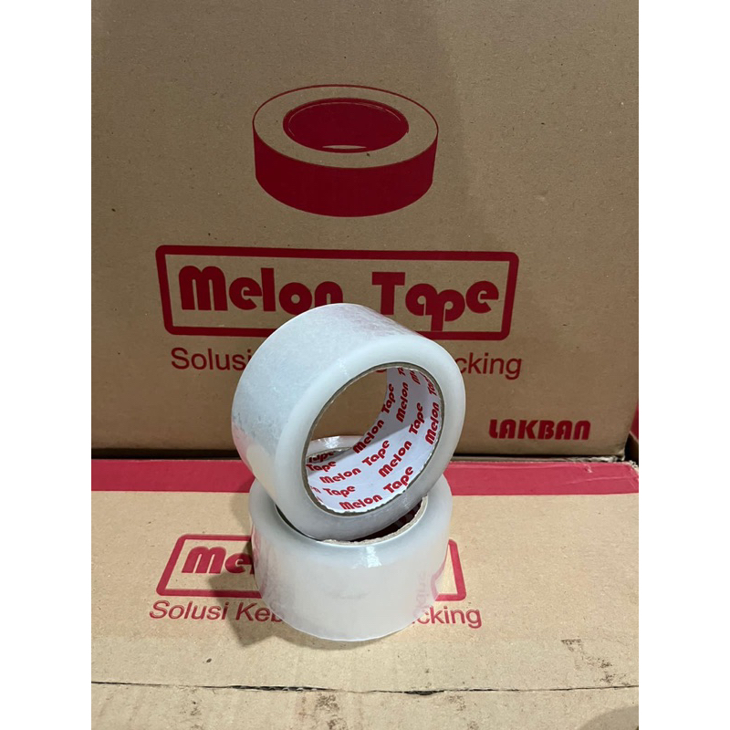 

LAKBAN MELON TAPE 100yard 48mm TERMURAH KUALITAS TIDAK MUDAH PUTUS DAN DAYA REKAT KUAT 100%