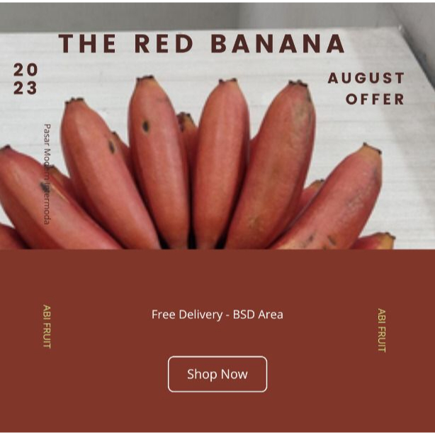 

Pisang Merah per sisir / Buah Segar