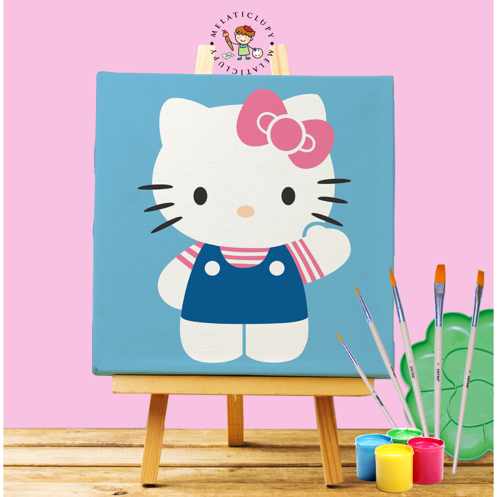 

PAINT BY NUMBER KANVAS tema HELLO KITTY SANRIO