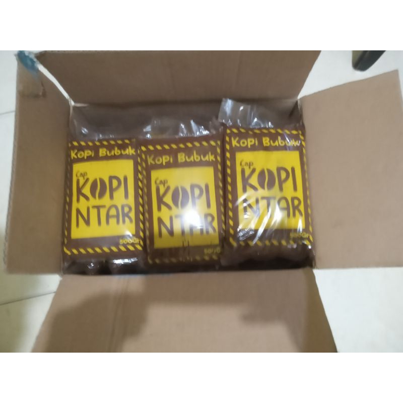 

Kopi Bubuk Robusta 1Kg Cap KOPINTAR [Satukilo Harga 100.000-,rb, kemasan 2 pak @500 gr]