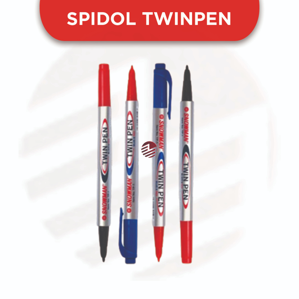 

Spidol Twinpen Hitam / Merah / Biru 2in1 SNOWMAN