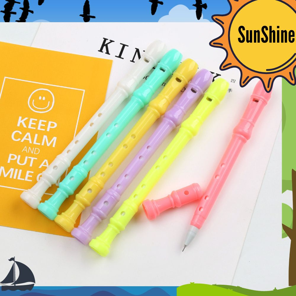 

✨ Sunshine Fancy ✨ SELUSIN / 12 Pcs Pulpen Seruling Lucu S0084
