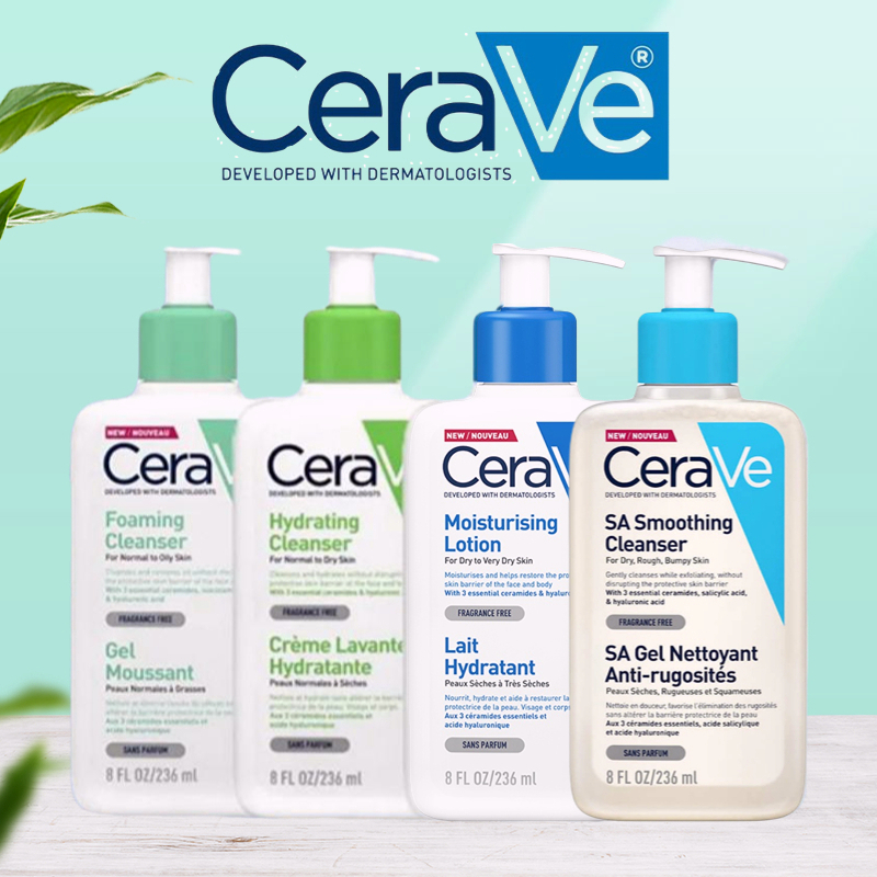 Cerave official store ph CeraVe Facial Cleanser Hydrating Facial Cleanser  SA Smoothing Hydrating mo