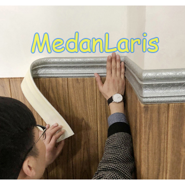 Ready Stok Bisa COD Wall Border List FOAM - Wallborder 3D Stiker Dinding 5cm x 230cm Tebal 6mm Dekor