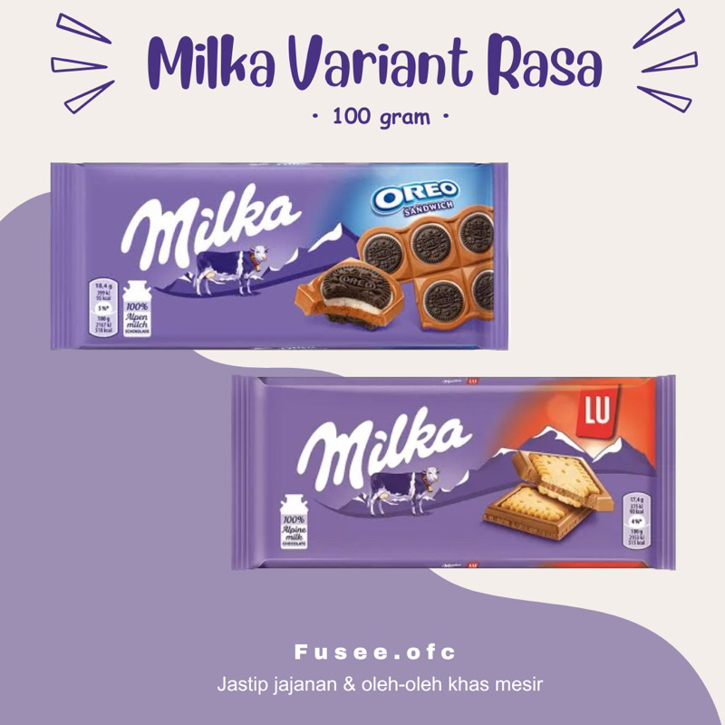 

Milka Chocolate Variant rasa/ jastip mesir/ coklat milka.