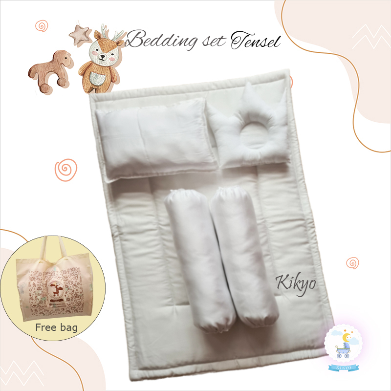Bedding Set Baby Tensel White Bedcover Set Bayi Bed Set Baby Tensel