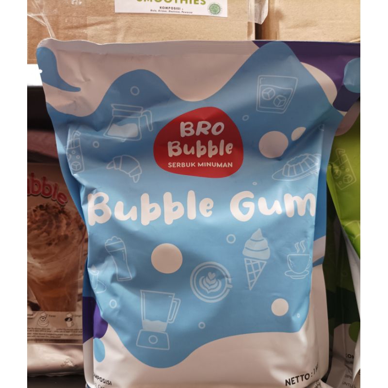 

Bubuk Minuman Bro Bubble Rasa Bubble Gum 1kg