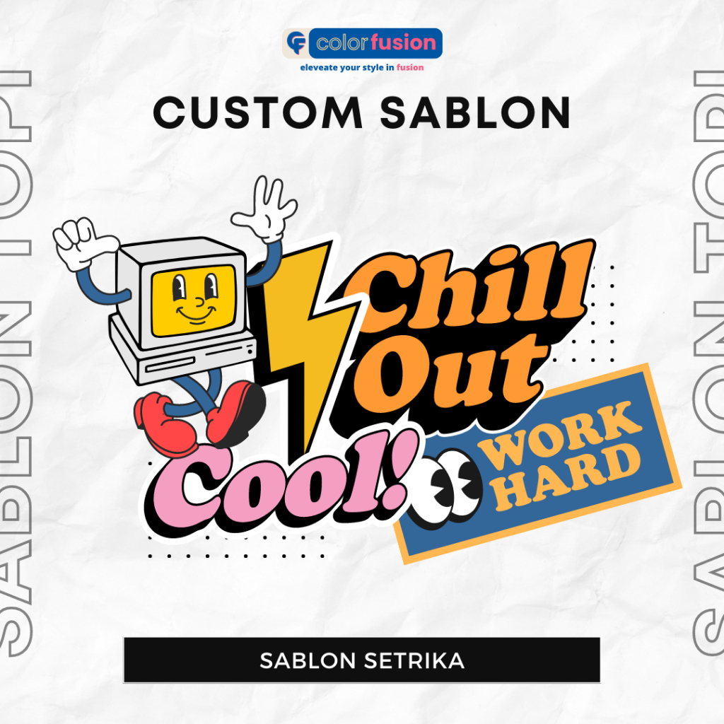 Sablon Setrika Custom Satuan/ Sablon Anime/ Sablon Suka-Suka