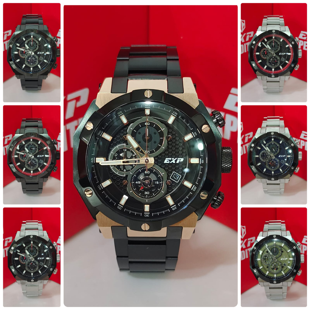 Jam Pria Expedition E6385 E 6385 E6385B Chronograph Original Garansi Resmi Free Baterai Cadangan