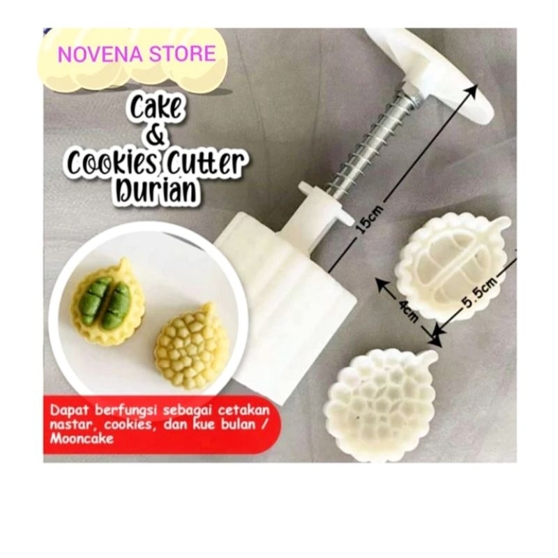 CETAKAN COOKIES NASTAR KUE BULAN MOONCAKE BENTUK DURIAN