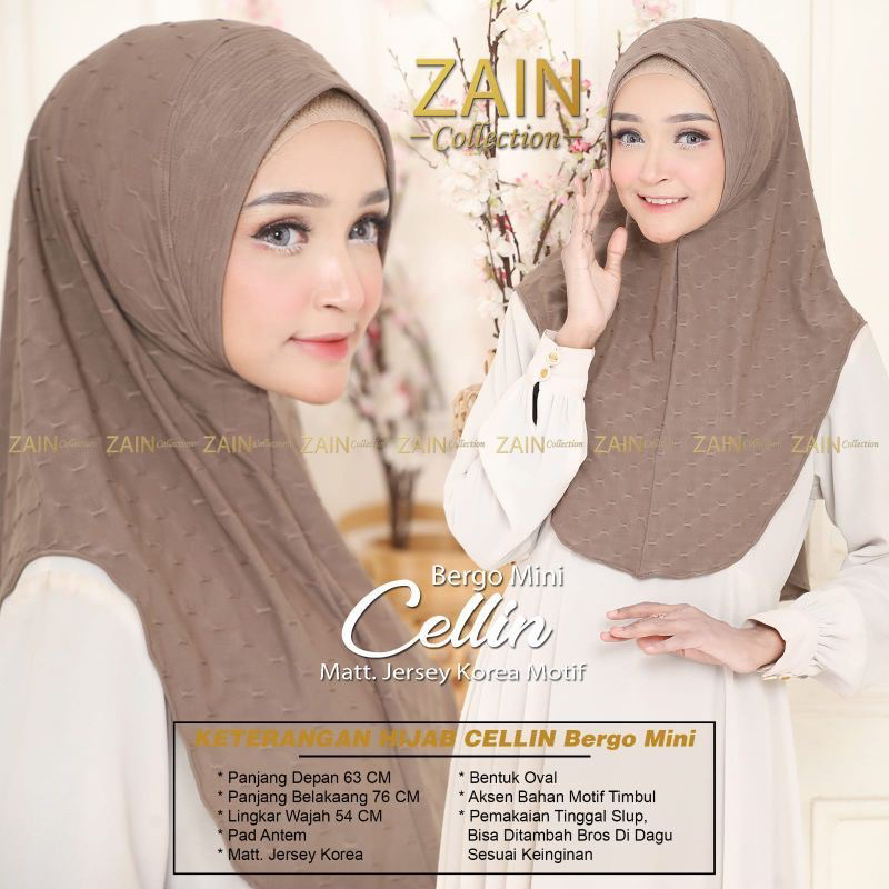 HIJAB INSTAN BERGO MINI ORI ZAIN