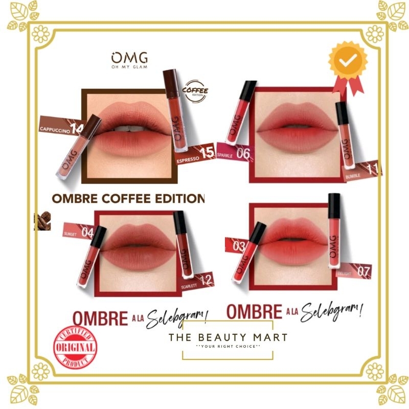 OMG Paket Ombre Lips | OMG Paket Ombre Coffee Edition | Oh My Glam Ombre Lips