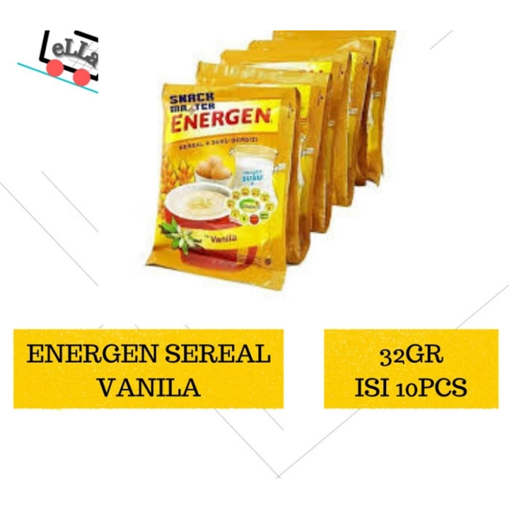 

ENERGEN SEREAL & SUSU RASA VANILA 1 RENCENG ISI 10