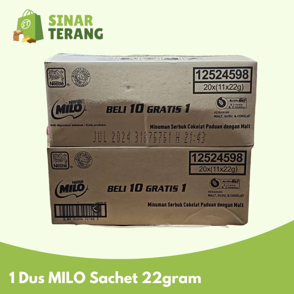 

1 DUS MILO Activ go (11 sachet X 22 gr ) Karton / dus