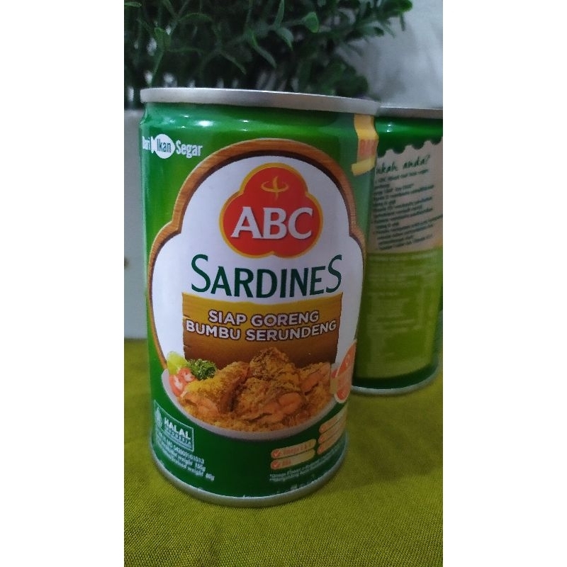 

Sarden ABC 155 g Baru Siap Goreng Bumbu Serundeng