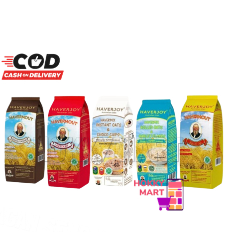 

(HOKKY) Haverjoy Havermout 500gr Australian Oat Meal Sarapan Instant Oat / Rolled Oat / Quick Cooking Oat / Havermix Barley / Havermix Chocochip