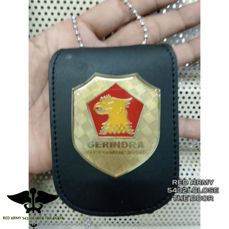 

Tali Lanyard Name Tag Kalung Holder ID Card Partai Gerindra