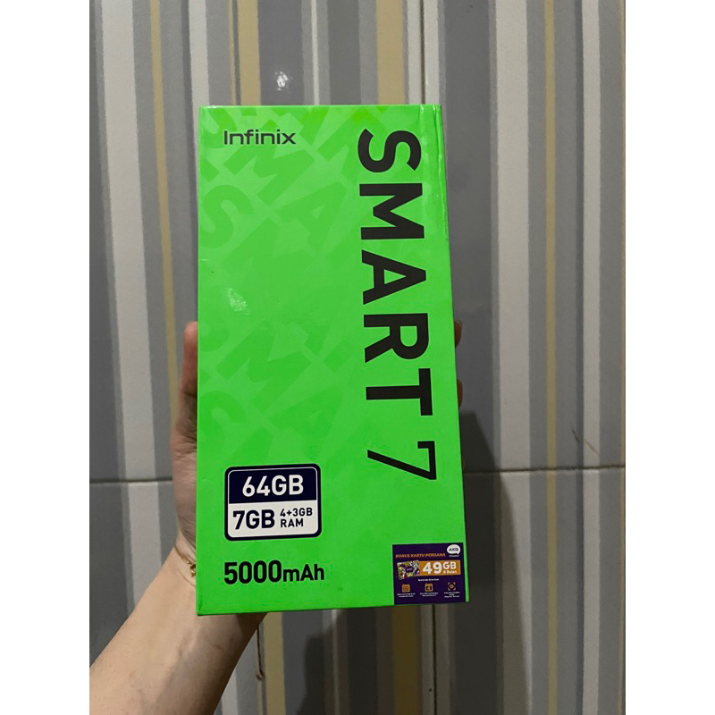 infinix smart 7 4/64 second fullset