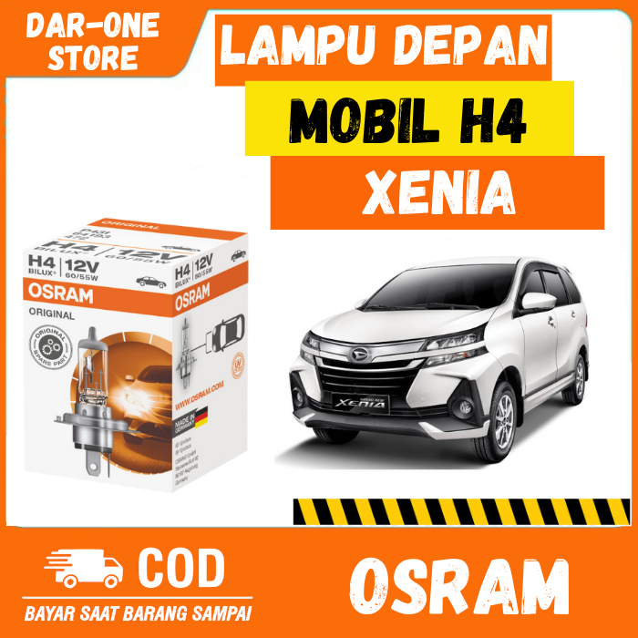 LAMPU DEPAN MOBIL H4 DAIHATSU XENIA ORIGINAL OSRAM
