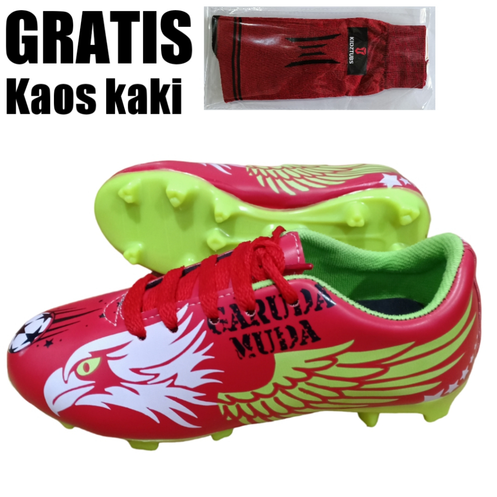 KIDZTUBS Sepatu Bola Anak Laki Laki Sepatu Usia 2-5 Tahun PAUD TK SD SMP Kelas 1 2 3 4 5 6 7 8 9 0 T