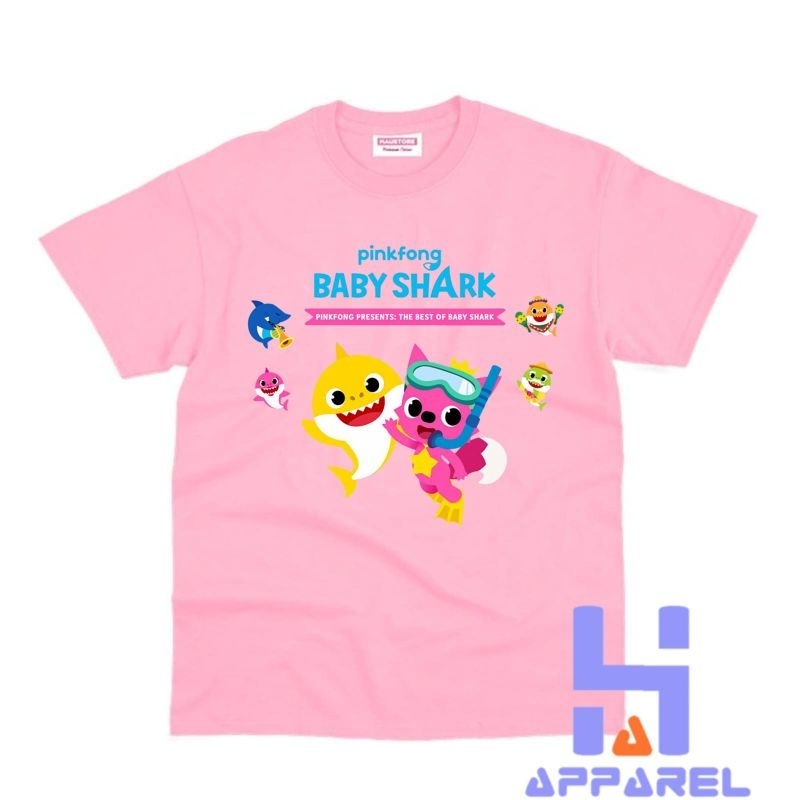 BAJU ANAK KAOS ANAK PINKFONG BABY SHARK