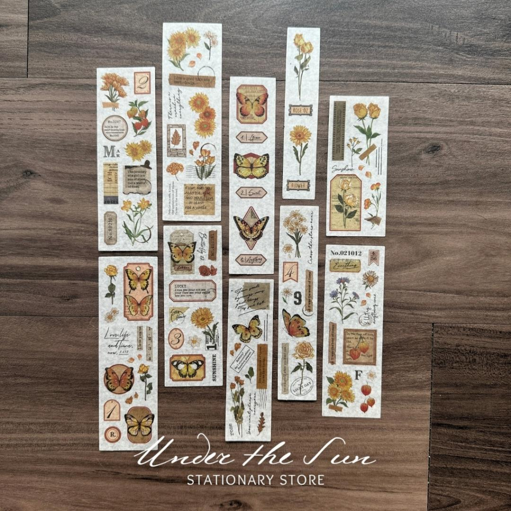 

Washi Sticker Yellow Butterfly 10 sheets