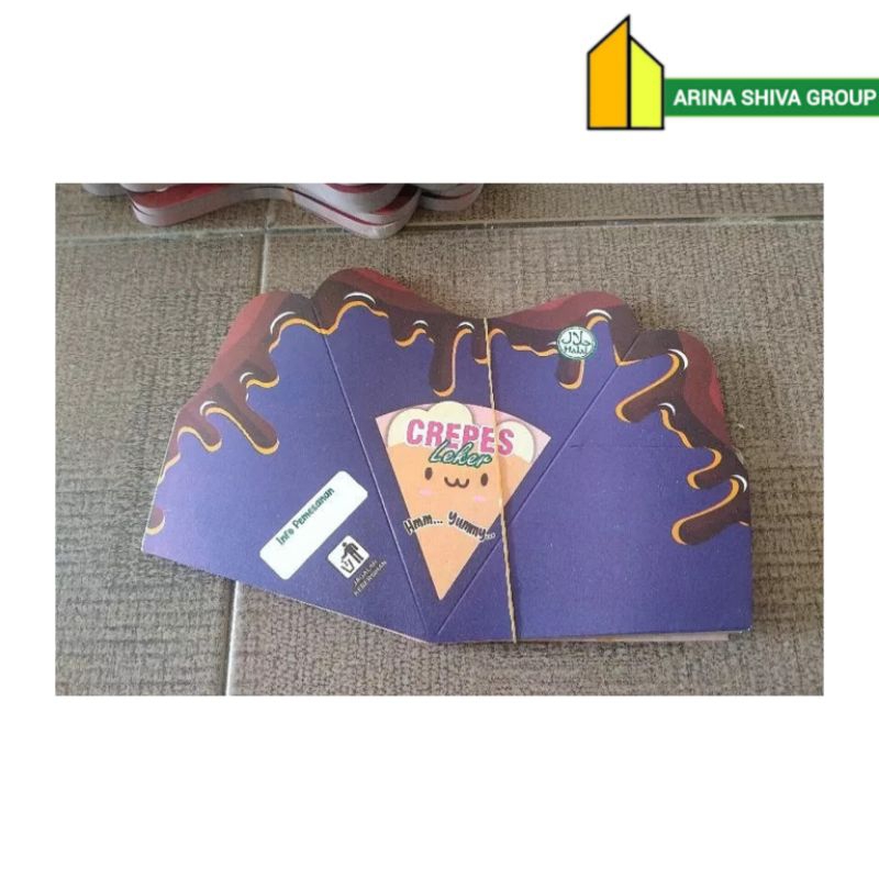 

600 LEMBAR KEMASAN CREPES LIPAT JUMBO PAPER CRAFT KARTON SUPER QUALITY | KERTAS LEKER KREPES CRISPY HIGH QUALITY | BOX LEKKER WAFFLE CROFFLE MURAH PRODUK TERBARU | CENTRAL JAYA ABADI | 2001
