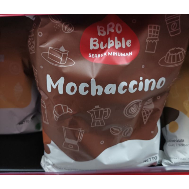 

Bubuk Minuman Bro Bubble Rasa Mochaccino 1kg