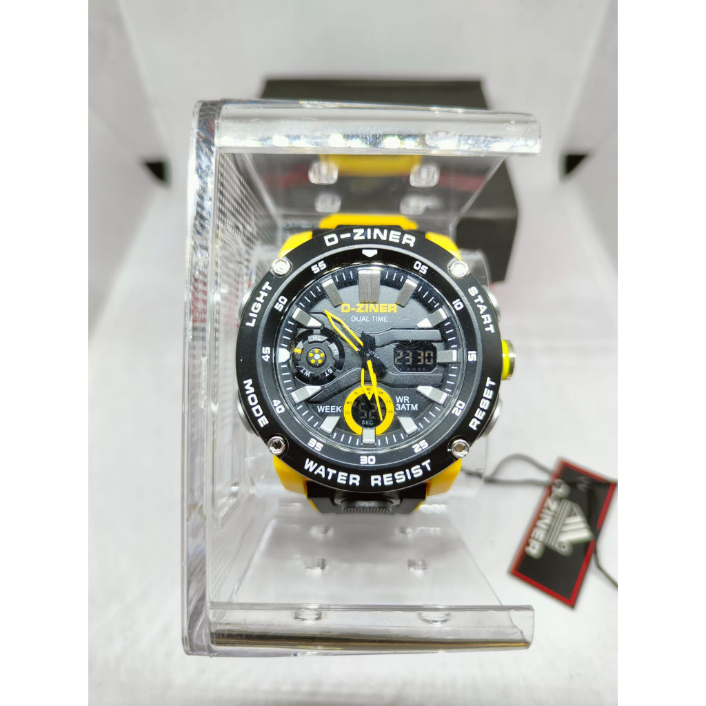  BEST SELLER  JAM TANGAN PRIA D-ZINER 2 TIME ORIGINAL WATER RESISTANT DZ-8263
