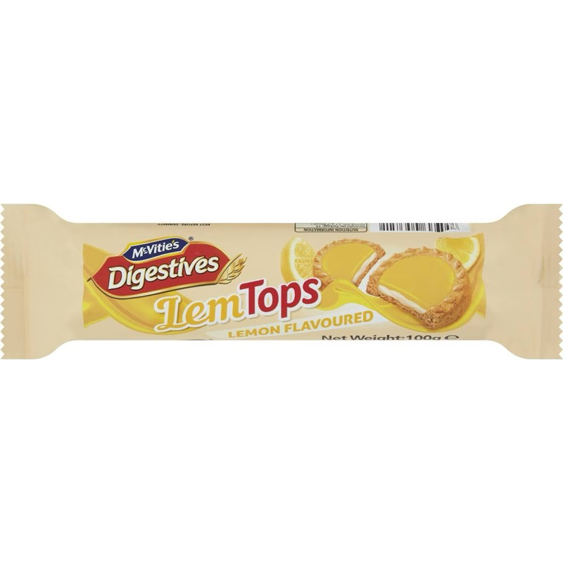 

Mcvitie's Lemtops Digestives Lemon Biscuits 100g - Australia