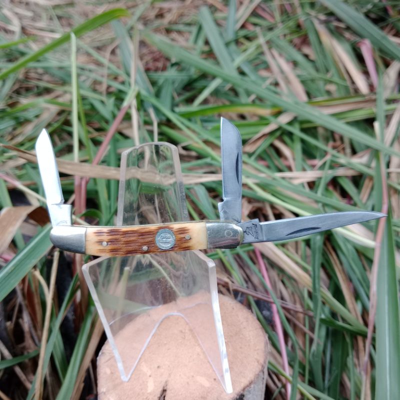 Pisau Lipat FROST CUTLERY Baby Diamond second bone handle