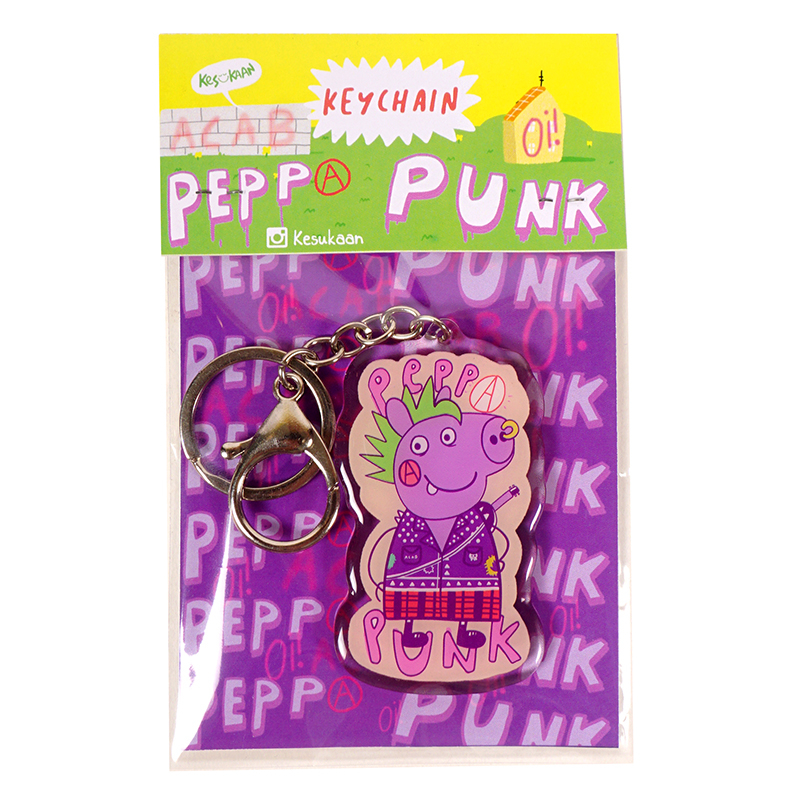 PEPPA PUNK EPOXY KEYCHAIN